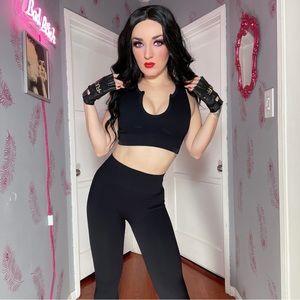 Sexy Athleisure Leggings + Crop Top Set